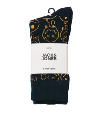 JACMELTED SMILE SOCKS 3 PACK L