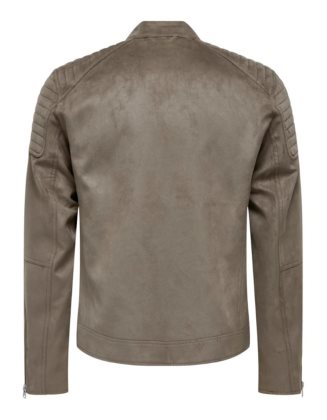 ONSGUS FAUX SUEDE RACER JACKET