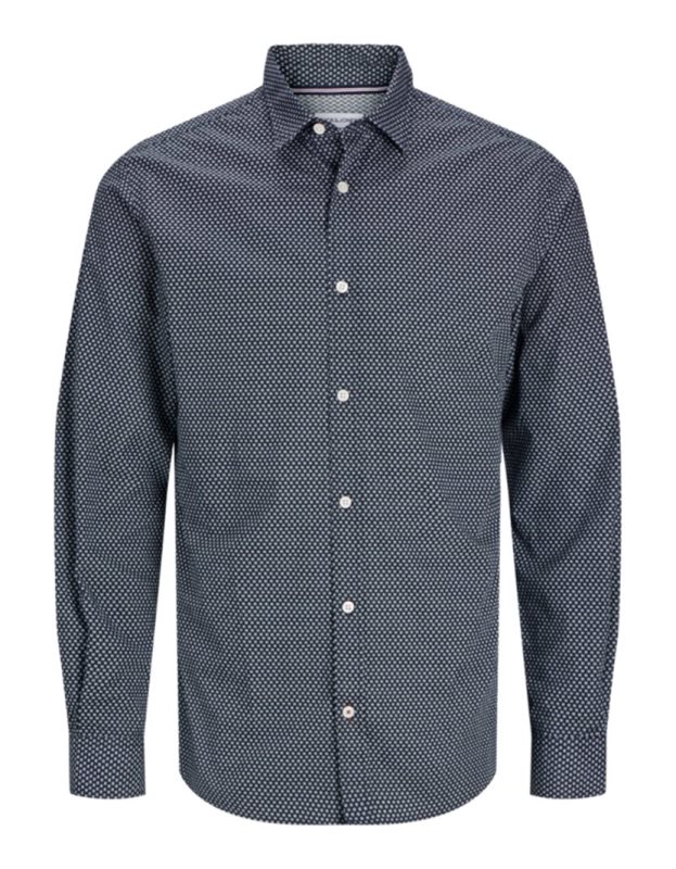 JJMATHEO PRINT DETAIL SHIRT LS