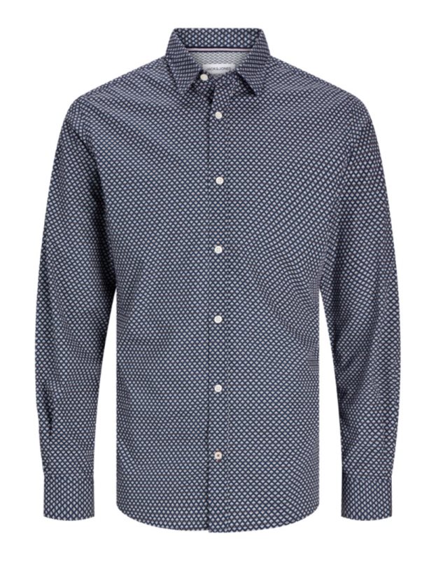 JJMATHEO PRINT DETAIL SHIRT LS