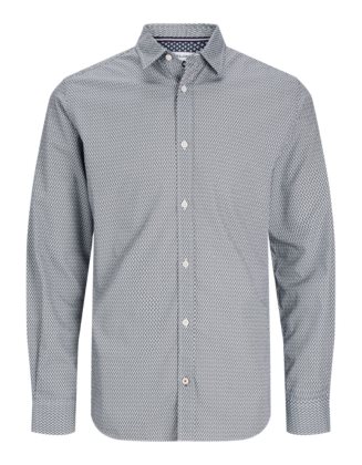 JJMATHEO PRINT DETAIL SHIRT LS