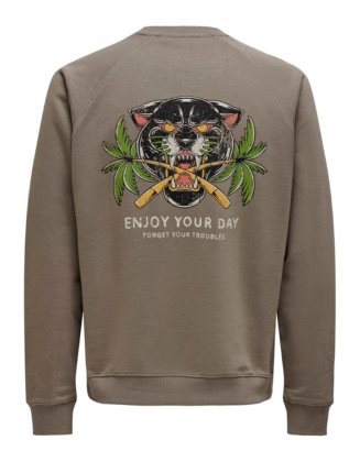 ONSMICHI LIFE REG CREW NECK SW