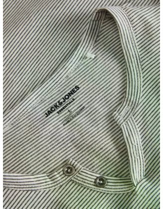 JJESPLIT NECK STRIPE TEE SS SN