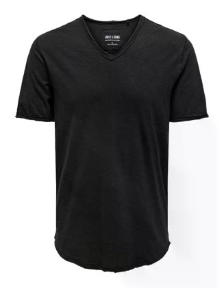ONSBENNE LONGY V-NECK SS TEE