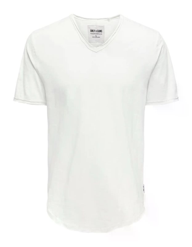 ONSBENNE LONGY V-NECK SS TEE